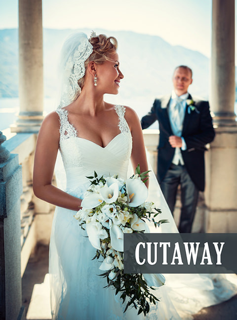 Hochzeitsanzug elegant als Cutaway für den Bräutigam in Frankfurt